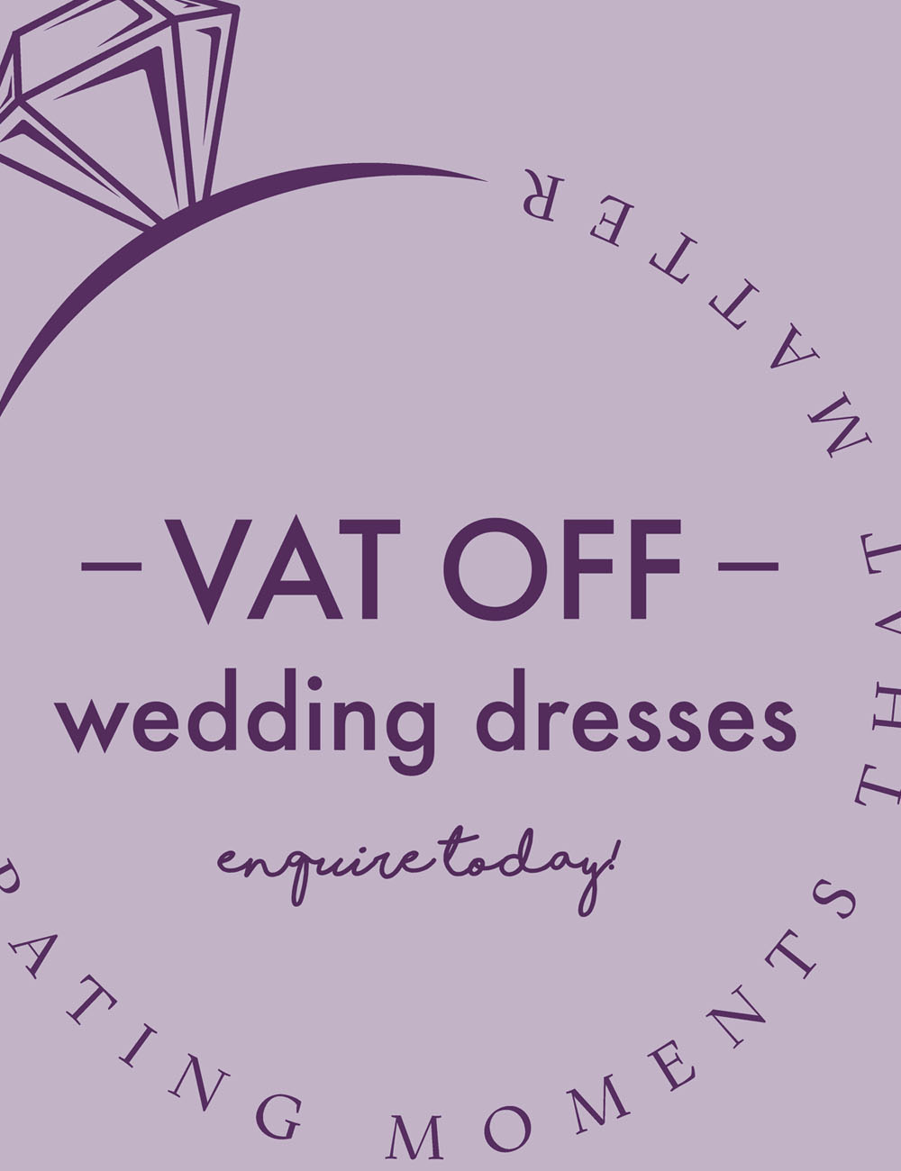 Allum & Sidaway Bridal - VAT Discount Event